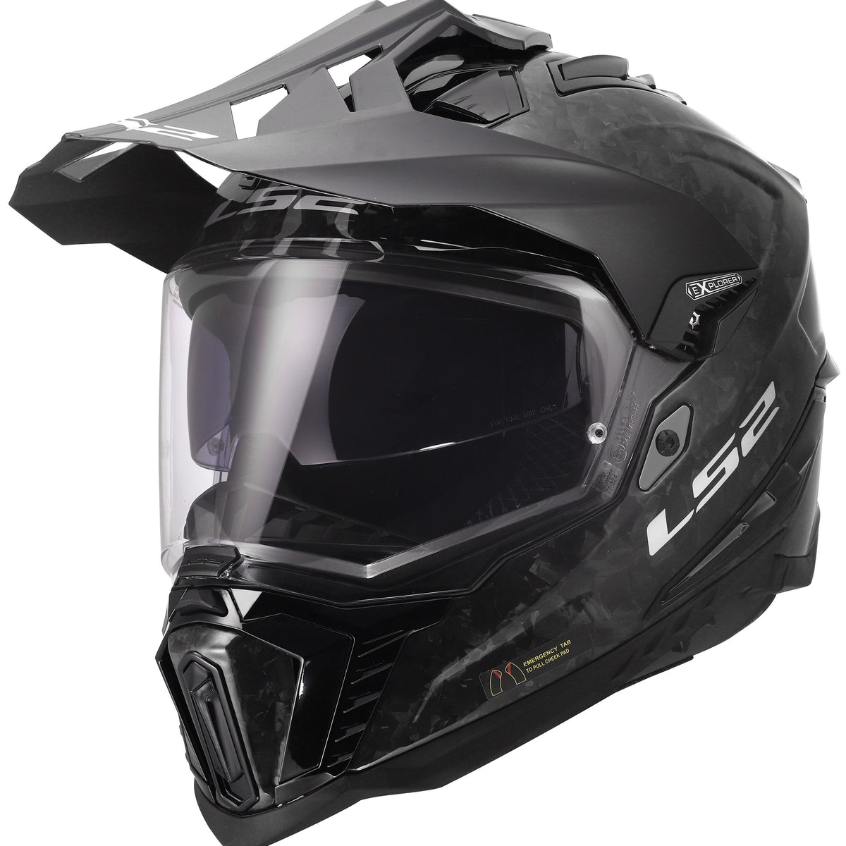 LS2 MX701 Explorer Carbon Forged Grijs, 63/64 = XXL Adventurehelm ECE 22.06 – foto 4