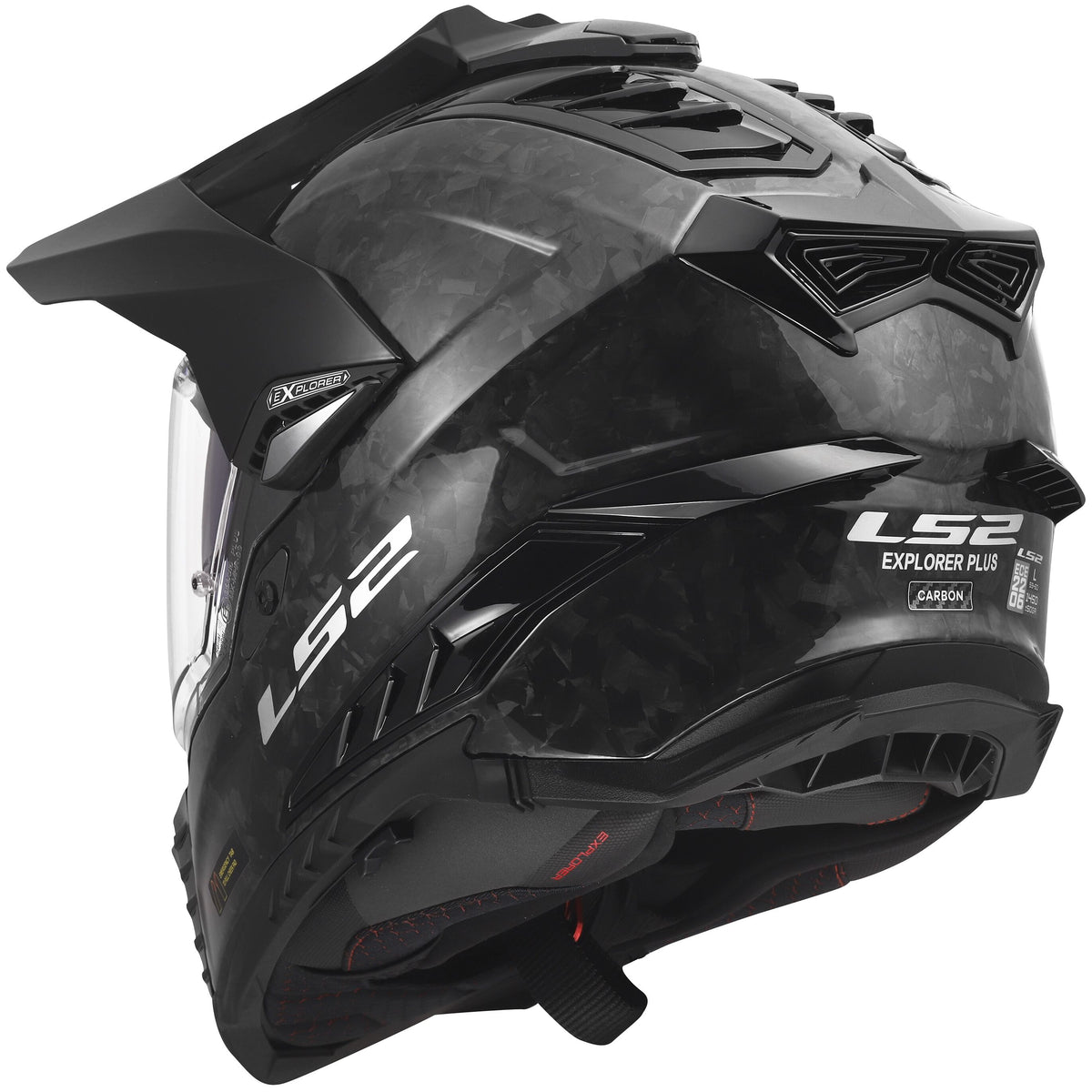 LS2 MX701 Explorer Carbon Forged Grijs, 63/64 = XXL Adventurehelm ECE 22.06 – foto 5