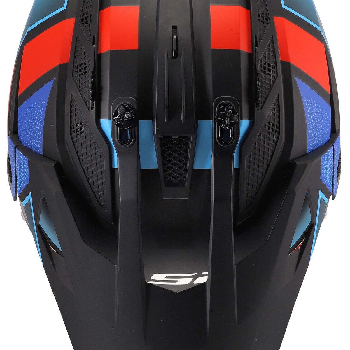 LS2 MX702 Pioneer II Block Zwart/Rood/Blauw Adventurehelm ECE 22.06 – foto 3