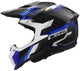 LS2 MX703 X-Force Phantom Blauw/Wit Crosshelm ECE 22.06
