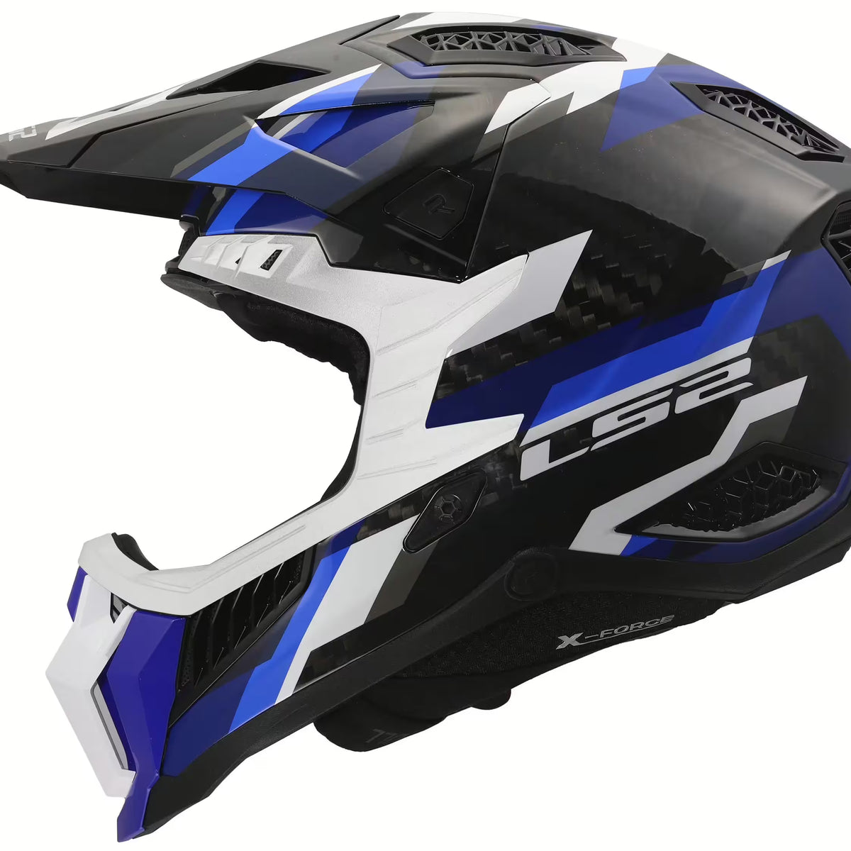 LS2 Mx703 X-Force Zwart/Blauw