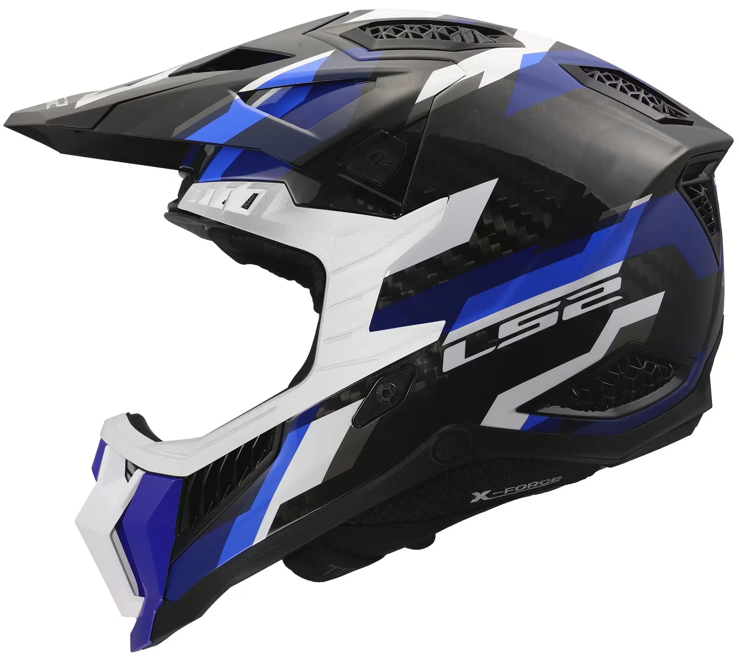 LS2 Mx703 X-Force Zwart/Blauw