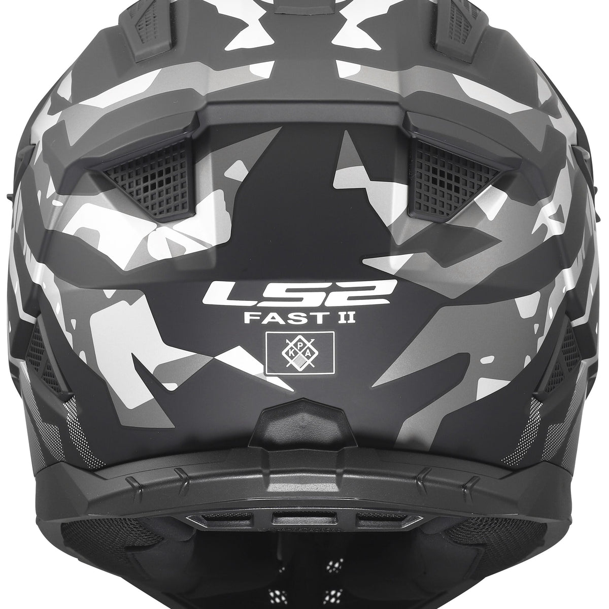 LS2 MX708 Fast II Grotesk Zwart/Grijs/Wit Crosshelm ECE 22.06 – foto 2