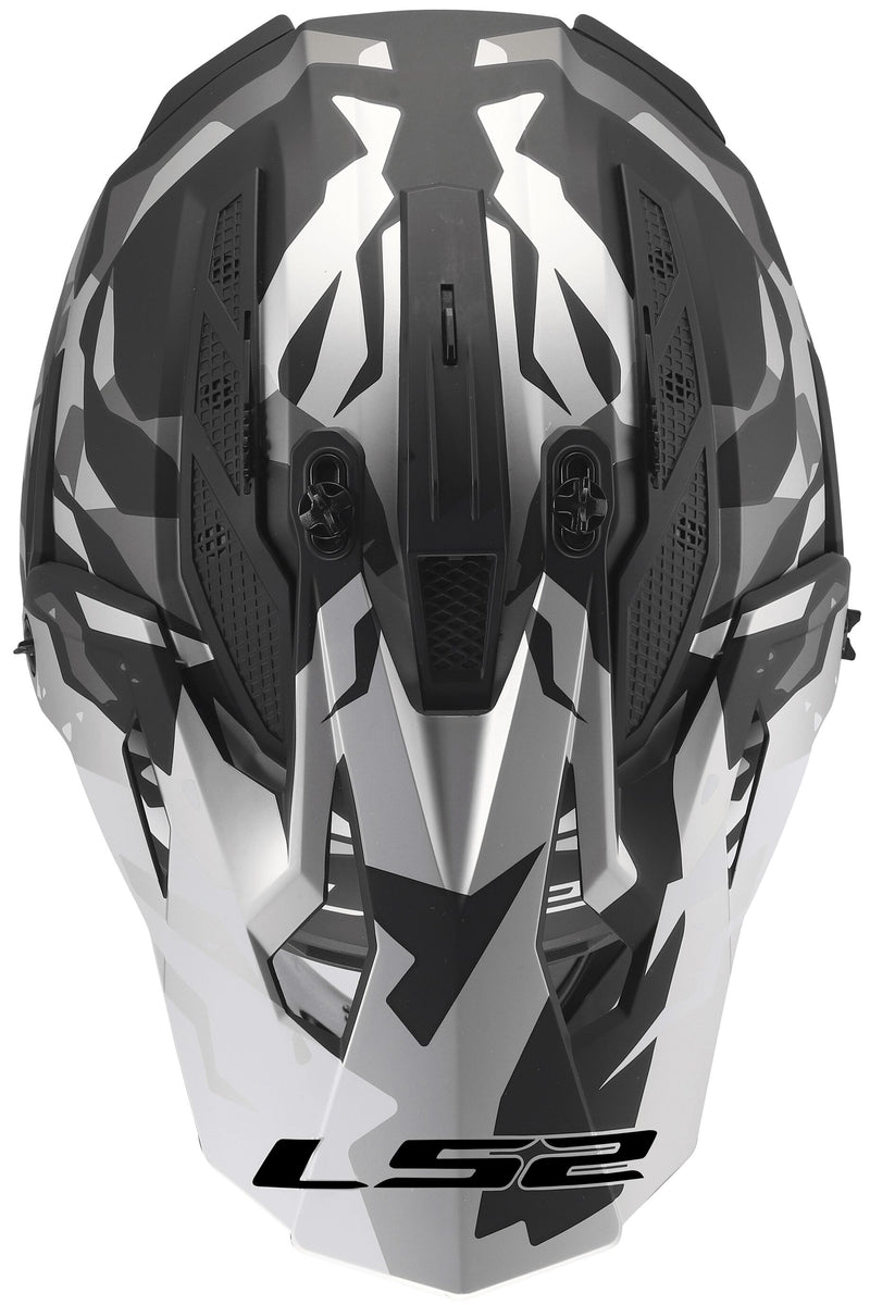 LS2 MX708 Fast II Grotesk Zwart/Grijs/Wit Crosshelm ECE 22.06 – foto 4