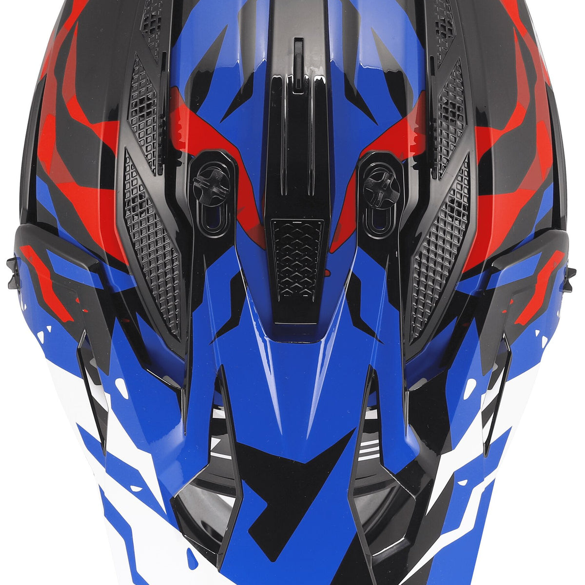 LS2 MX708 Fast II Grotesk Grijs/Blauw/Rood Crosshelm ECE 22.06 – foto 4