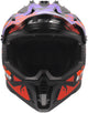 LS2 MX708 Fast II Grotesk Grijs/Paars/Oranje Crosshelm ECE 22.06