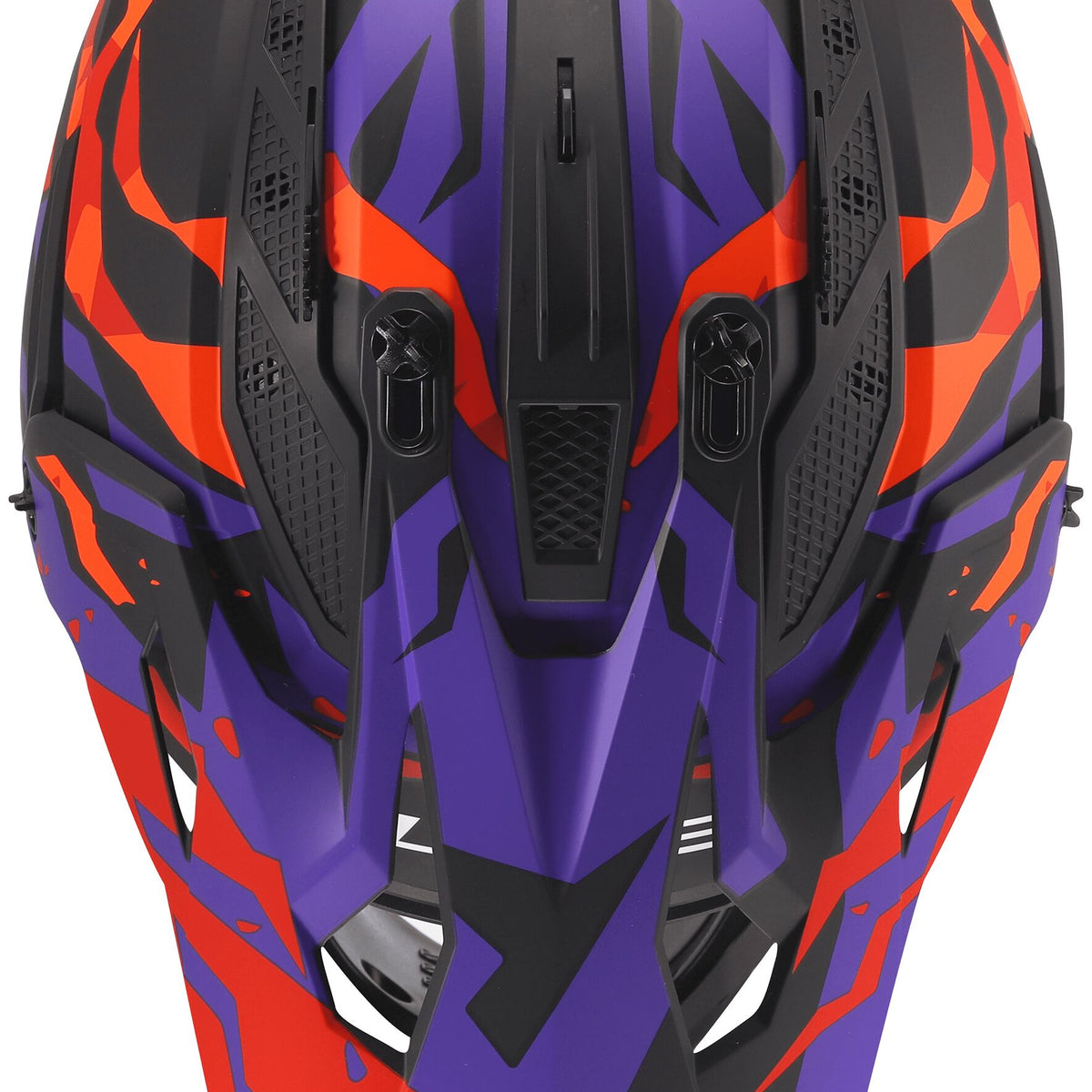 LS2 MX708 Fast II Grotesk Grijs/Paars/Oranje Crosshelm ECE 22.06 – foto 4