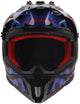 LS2 MX708 Fast II Zombie Zwart/Rood/Blauw Crosshelm ECE 22.06