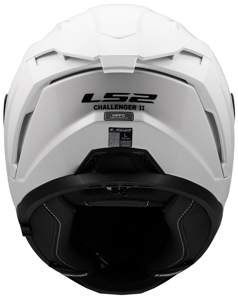 LS2 FF817 Challenger II Solid Wit Integraalhelm ECE 22.06 – foto 4