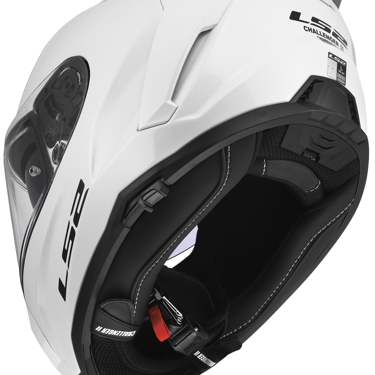 LS2 FF817 Challenger II Solid Wit Integraalhelm ECE 22.06 – foto 6