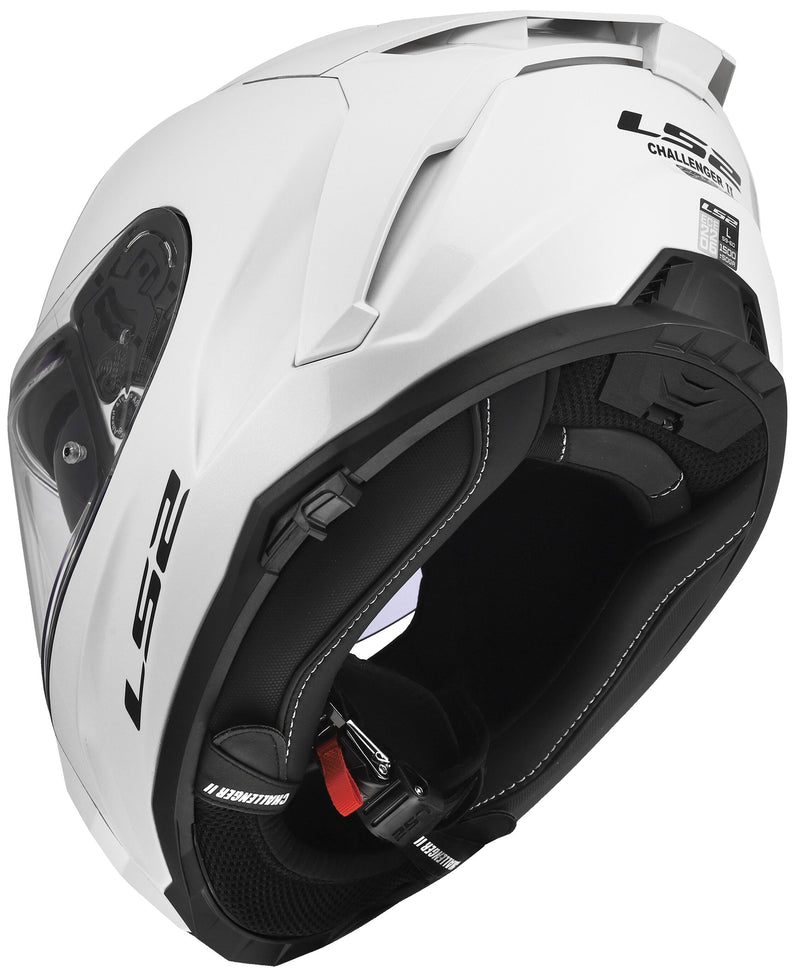 LS2 FF817 Challenger II Solid Wit Integraalhelm ECE 22.06 – foto 6