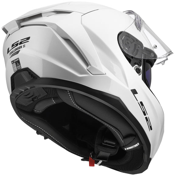 LS2 FF817 Challenger II Solid Wit Integraalhelm ECE 22.06 – foto 7