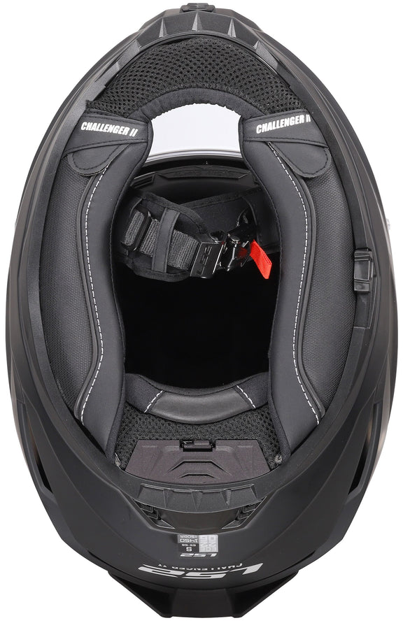 LS2 FF817 Challenger II Solid Mat Zwart Integraalhelm ECE 22.06 – foto 5