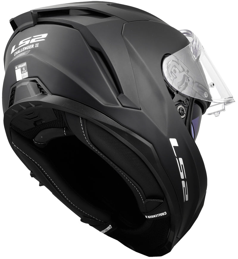 LS2 FF817 Challenger II Solid Mat Zwart Integraalhelm ECE 22.06 – foto 8