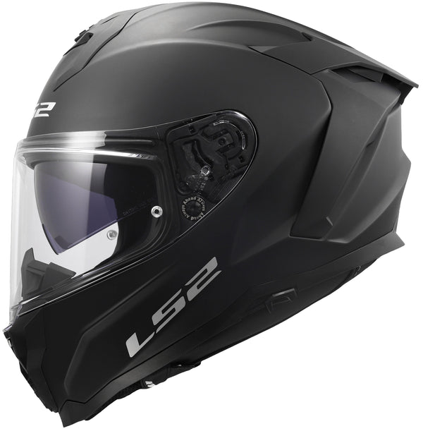 LS2 FF817 Challenger II Solid Matt Schwarz Integralhelm ECE 22.06