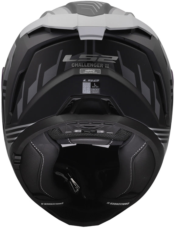 LS2 FF817 Challenger II Dravix Grijs Mat Integraalhelm ECE 22.06 – foto 3