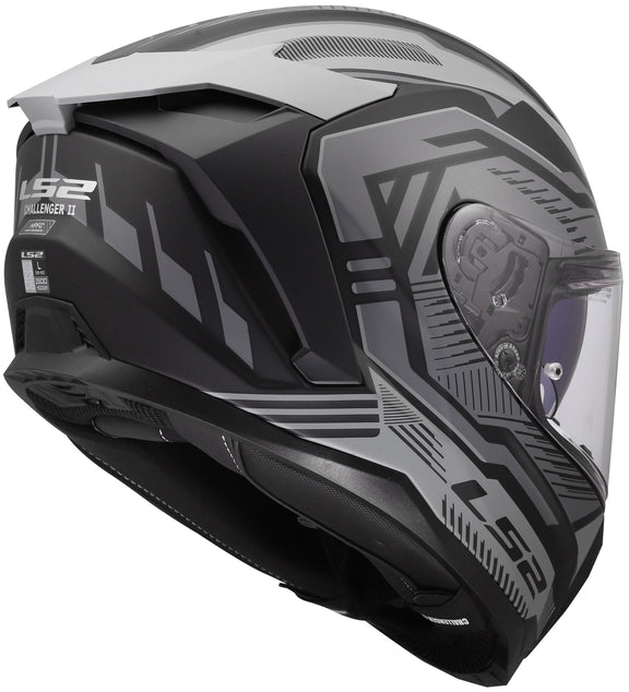 LS2 FF817 Challenger II Dravix Grijs Mat Integraalhelm ECE 22.06 – foto 6