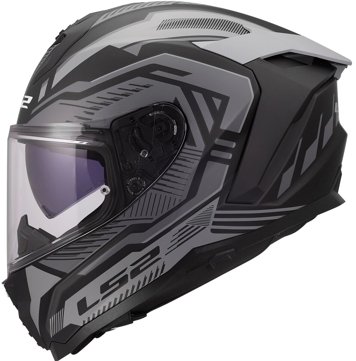 LS2 FF817 Challenger II Dravix Grijs Mat Integraalhelm ECE 22.06