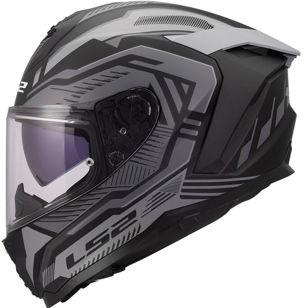 LS2 FF817 Challenger II Dravix Grijs Mat Integraalhelm ECE 22.06