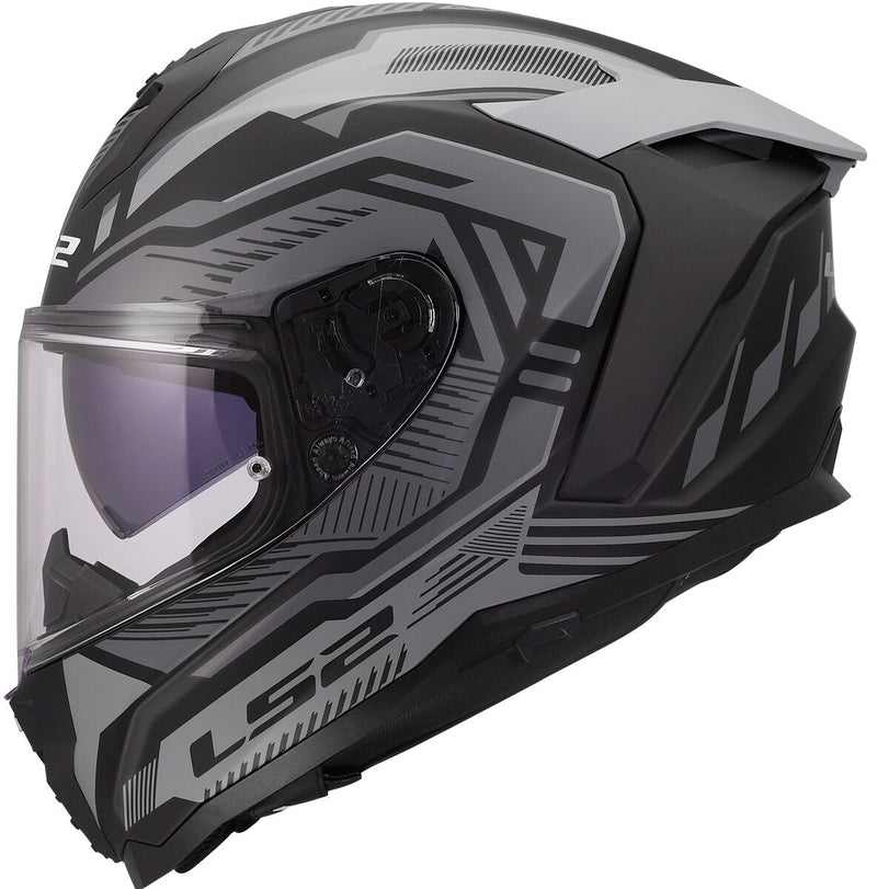 LS2 FF817 Challenger II Dravix Grijs Mat Integraalhelm ECE 22.06