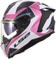 LS2 FF817 Challenger II Flaman Grijs/Wit/Roze Integraalhelm ECE 22.06