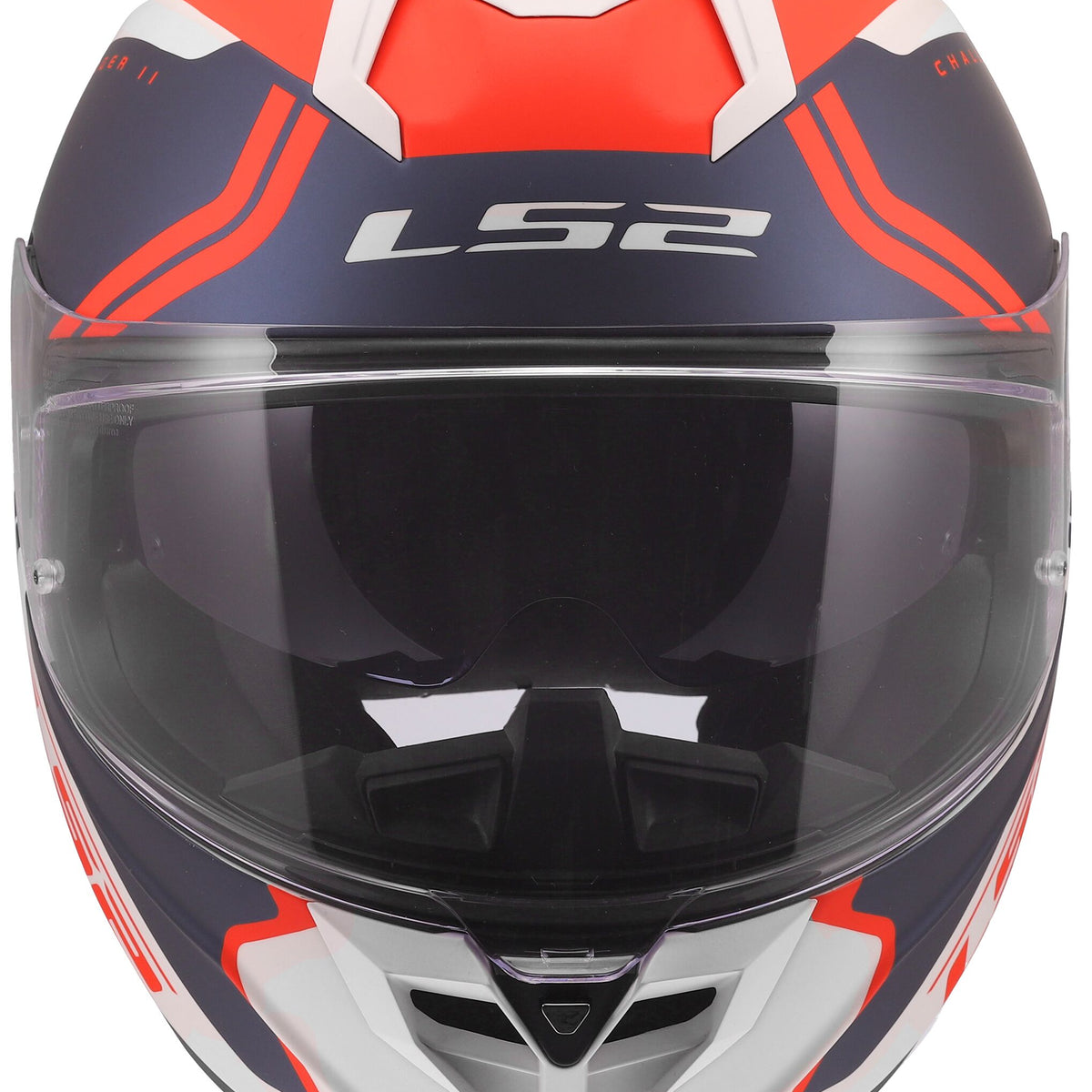 LS2 FF817 Challenger II Titan Wit/Blauw/Rood Integraalhelm ECE 22.06 – foto 2