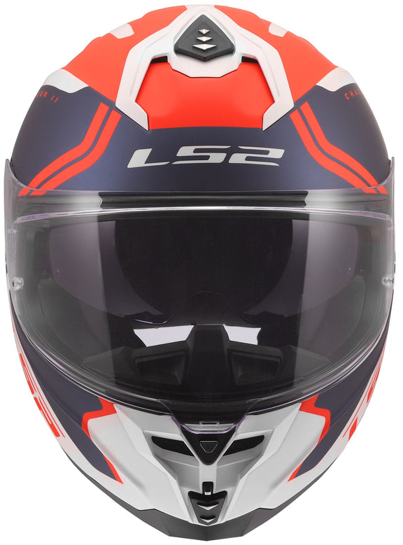 LS2 FF817 Challenger II Titan Wit/Blauw/Rood Integraalhelm ECE 22.06 – foto 2