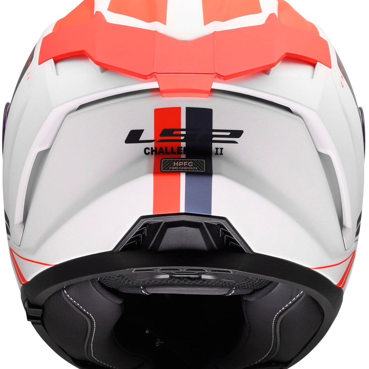 LS2 FF817 Challenger II Titan Wit/Blauw/Rood Integraalhelm ECE 22.06 – foto 3