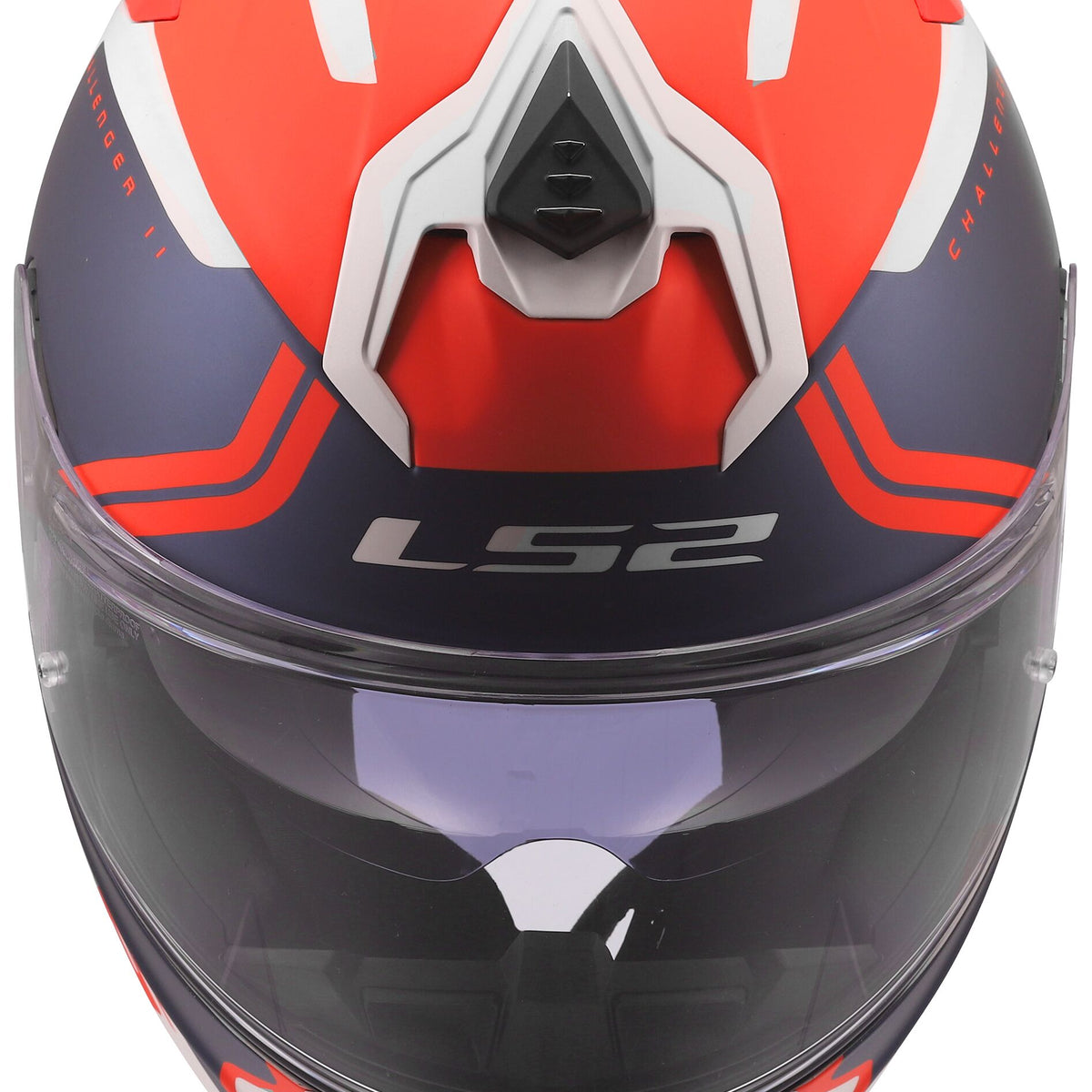 LS2 FF817 Challenger II Titan Wit/Blauw/Rood Integraalhelm ECE 22.06 – foto 5