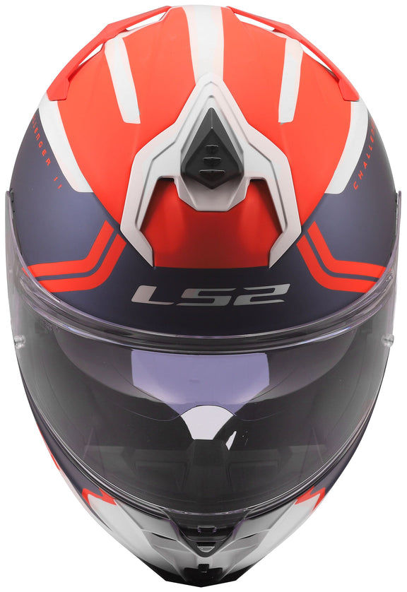 LS2 FF817 Challenger II Titan Wit/Blauw/Rood Integraalhelm ECE 22.06 – foto 5