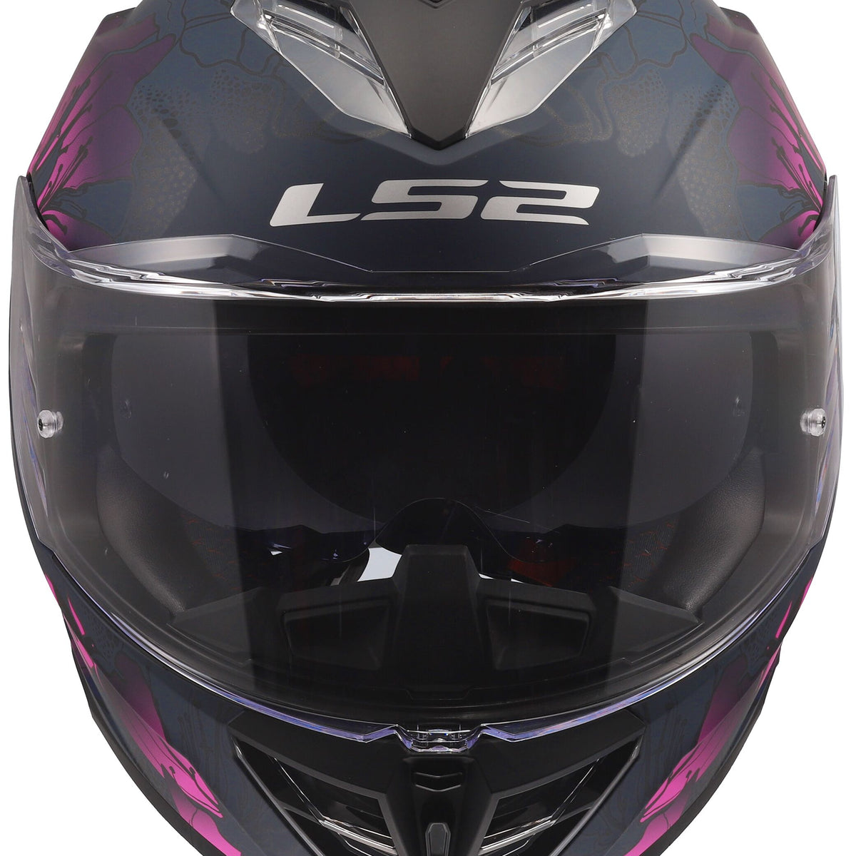 LS2 FF818 Storm III Burst Zwart Mat/Roze Integraalhelm ECE 22.06 – foto 3