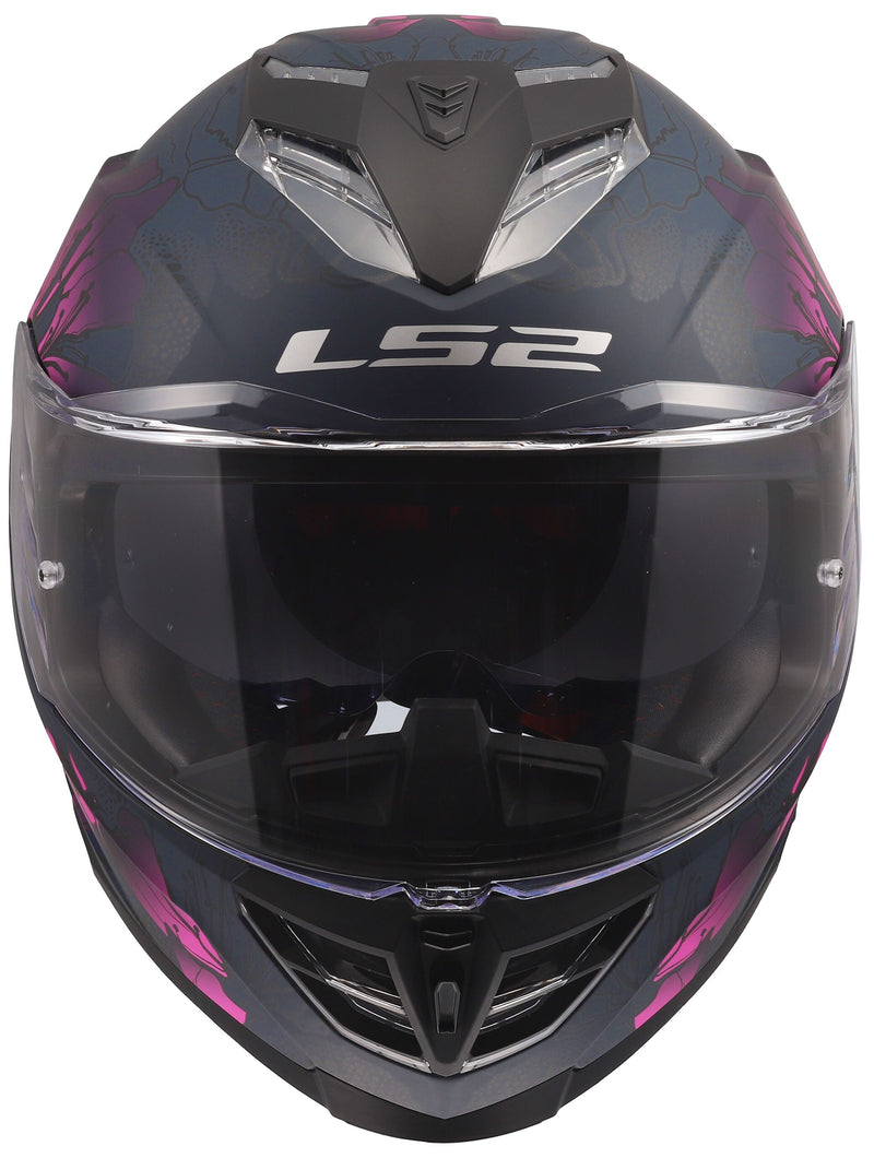 LS2 FF818 Storm III Burst Zwart Mat/Roze Integraalhelm ECE 22.06 – foto 3