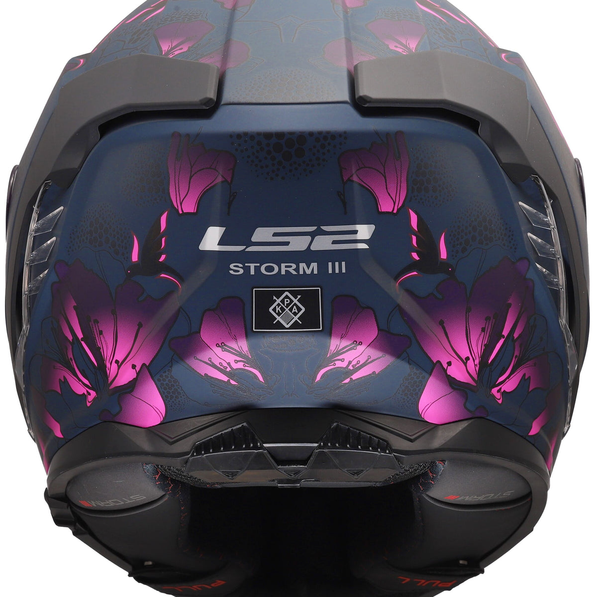 LS2 FF818 Storm III Burst Zwart Mat/Roze Integraalhelm ECE 22.06 – foto 4