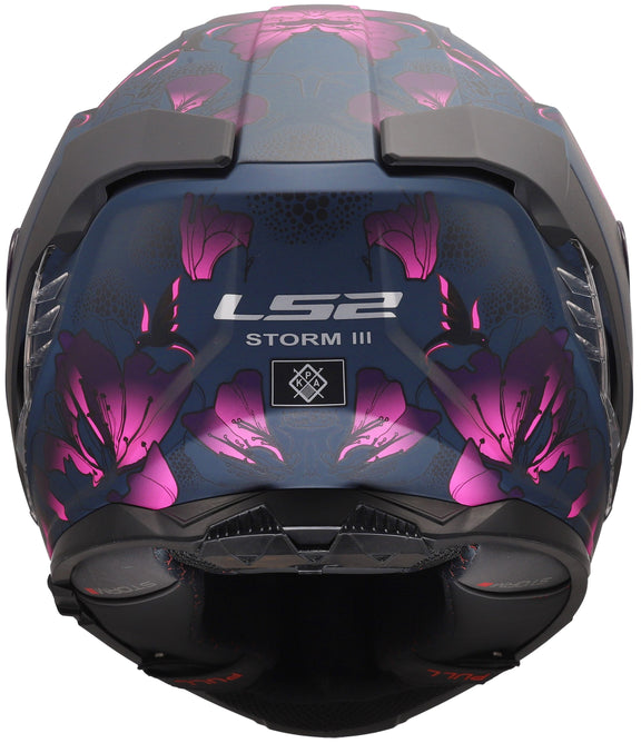 LS2 FF818 Storm III Burst Zwart Mat/Roze Integraalhelm ECE 22.06 – foto 4