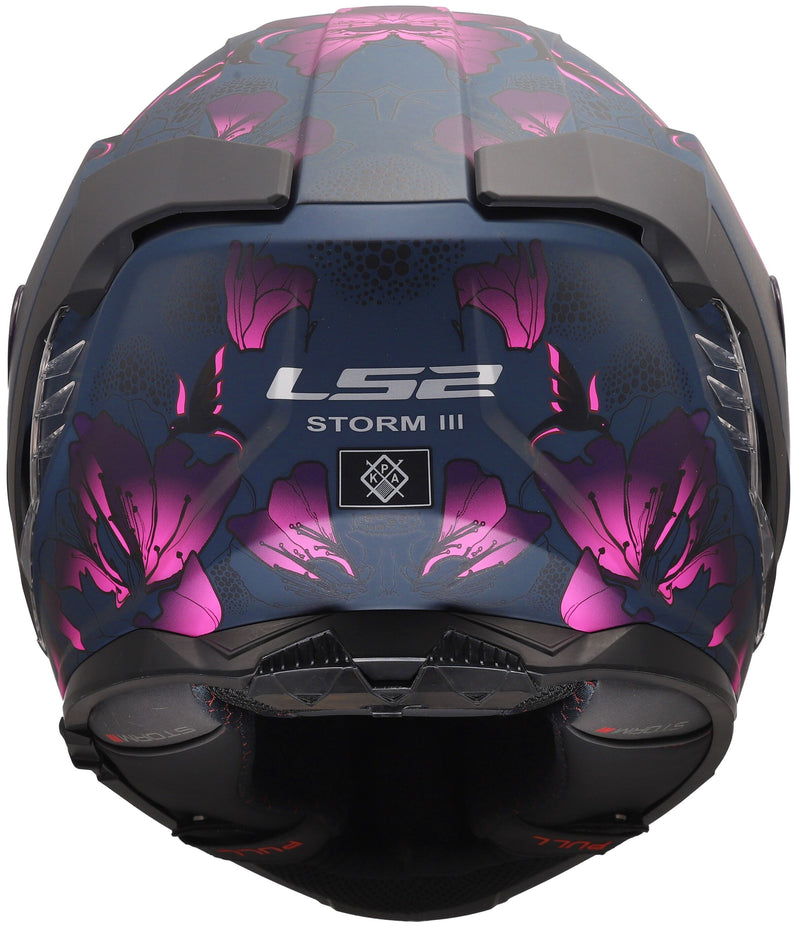 LS2 FF818 Storm III Burst Zwart Mat/Roze Integraalhelm ECE 22.06 – foto 4