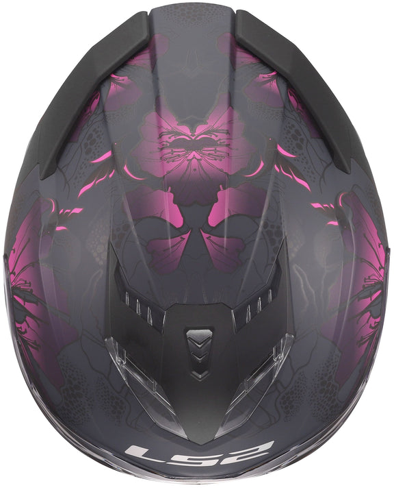 LS2 FF818 Storm III Burst Zwart Mat/Roze Integraalhelm ECE 22.06 – foto 5
