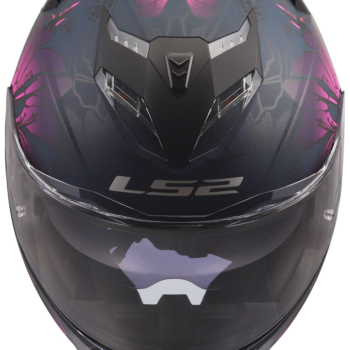 LS2 FF818 Storm III Burst Zwart Mat/Roze Integraalhelm ECE 22.06 – foto 8
