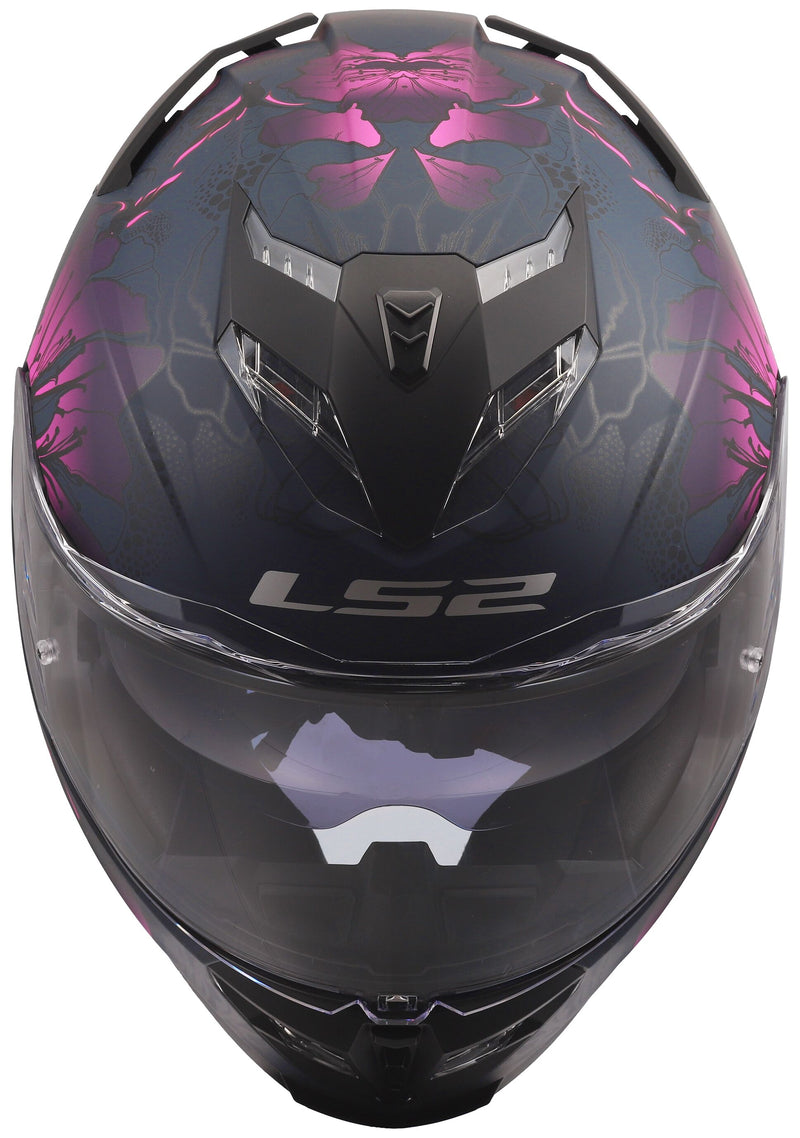LS2 FF818 Storm III Burst Zwart Mat/Roze Integraalhelm ECE 22.06 – foto 8