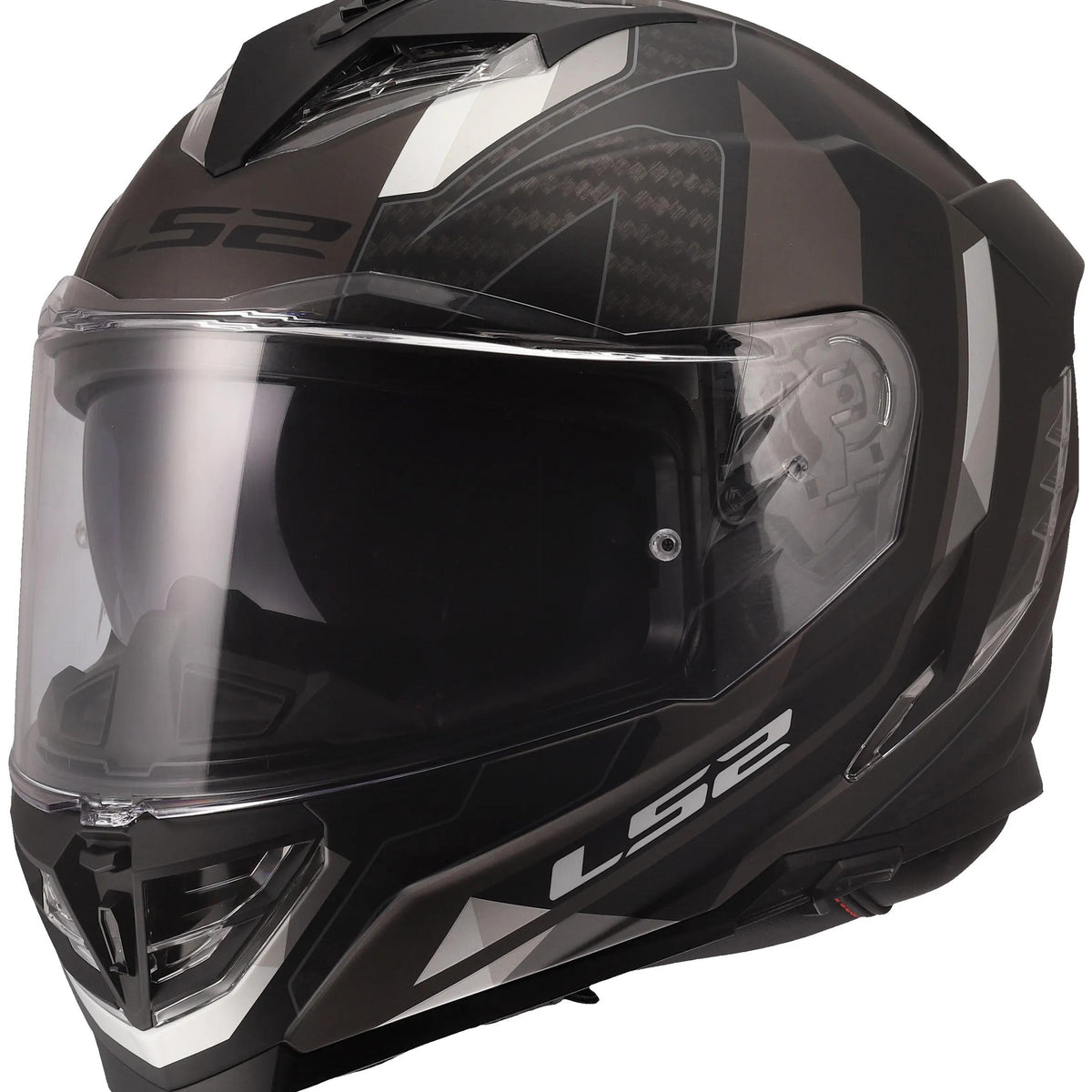 LS2 FF818 Storm III Sporty Mat Zwart/Grijs Integraalhelm ECE 22.06