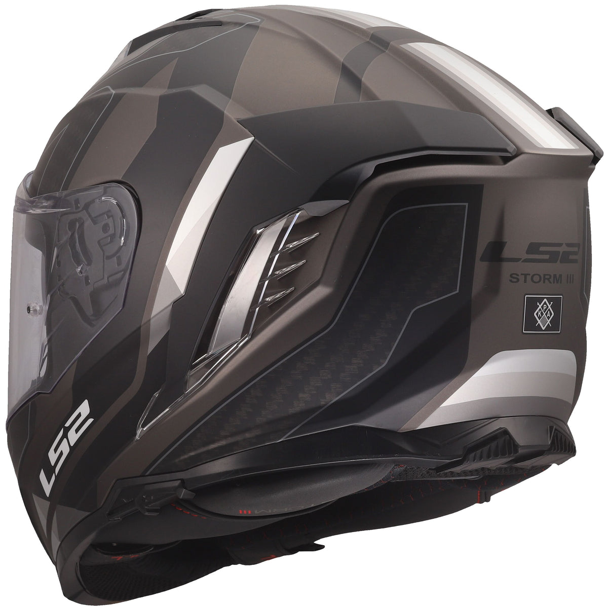LS2 FF818 Storm III Sporty Zwart Mat/Grijs Integraalhelm ECE 22.06 – foto 6