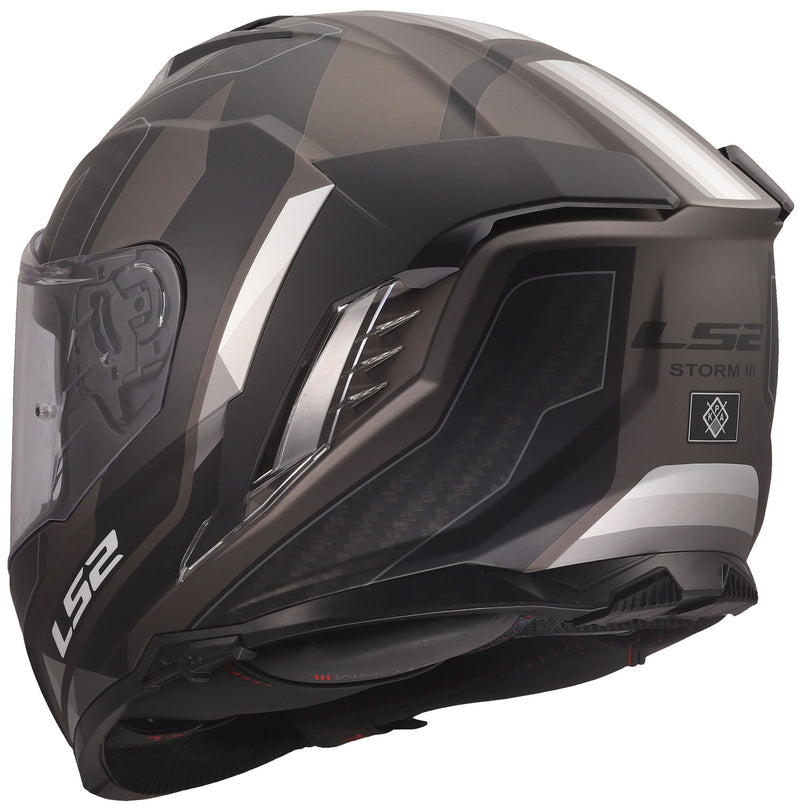 LS2 FF818 Storm III Sporty Zwart Mat/Grijs Integraalhelm ECE 22.06 – foto 6