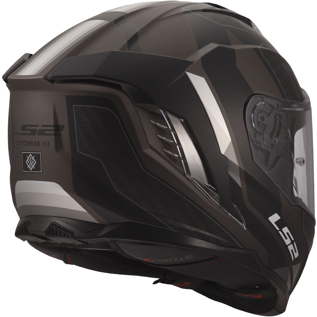 LS2 FF818 Storm III Sporty Zwart Mat/Grijs Integraalhelm ECE 22.06 – foto 7