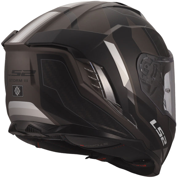LS2 FF818 Storm III Sporty Zwart Mat/Grijs Integraalhelm ECE 22.06 – foto 7
