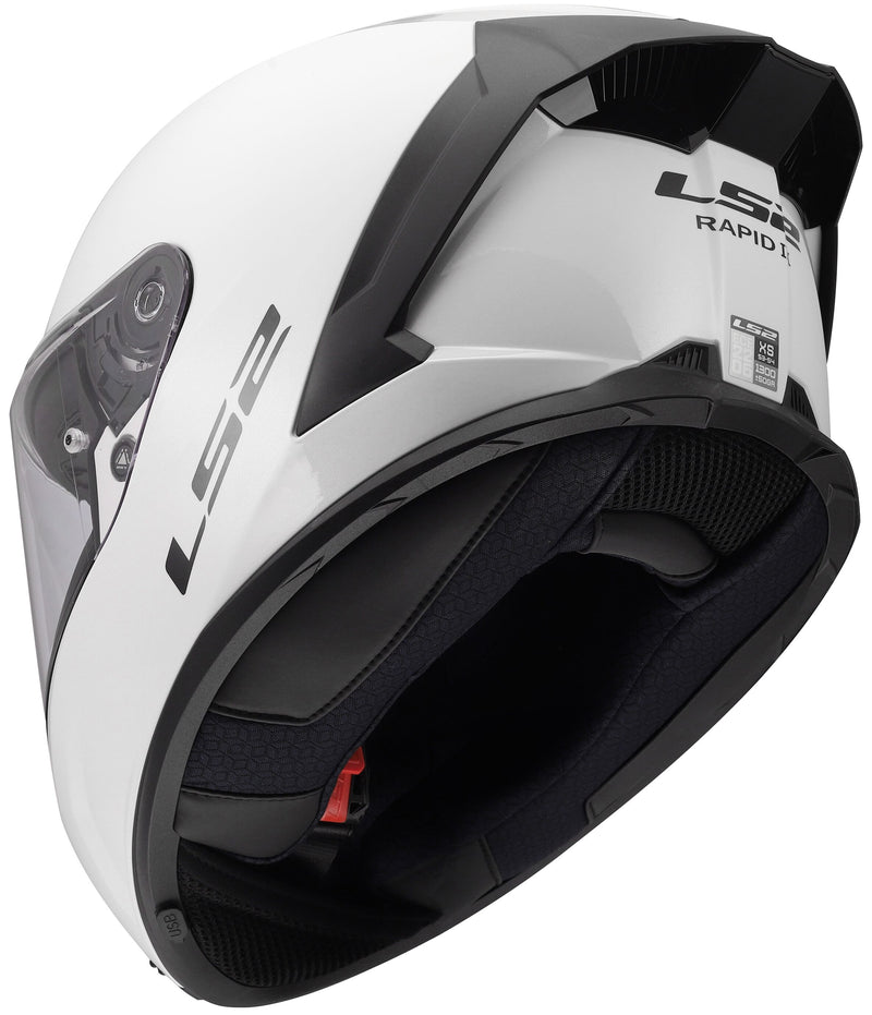 LS2 FF820 Rapid III Solid Wit Integraalhelm ECE 22.06 – foto 5