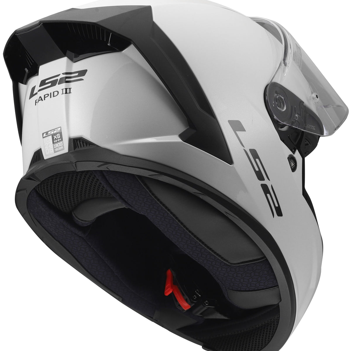 LS2 FF820 Rapid III Solid Wit Integraalhelm ECE 22.06 – foto 6