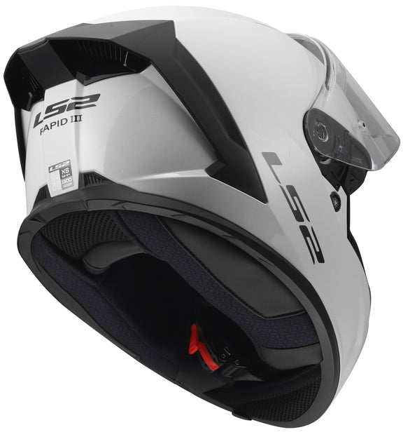 LS2 FF820 Rapid III Solid Wit Integraalhelm ECE 22.06 – foto 6