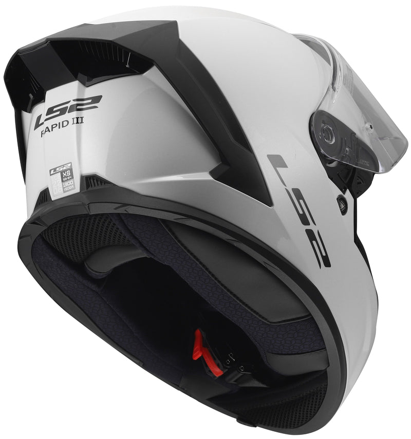LS2 FF820 Rapid III Solid Wit Integraalhelm ECE 22.06 – foto 6