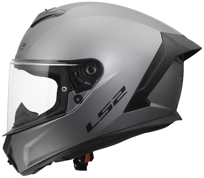 LS2 FF820 Rapid III Solid Mat Titanium Integraalhelm ECE 22.06