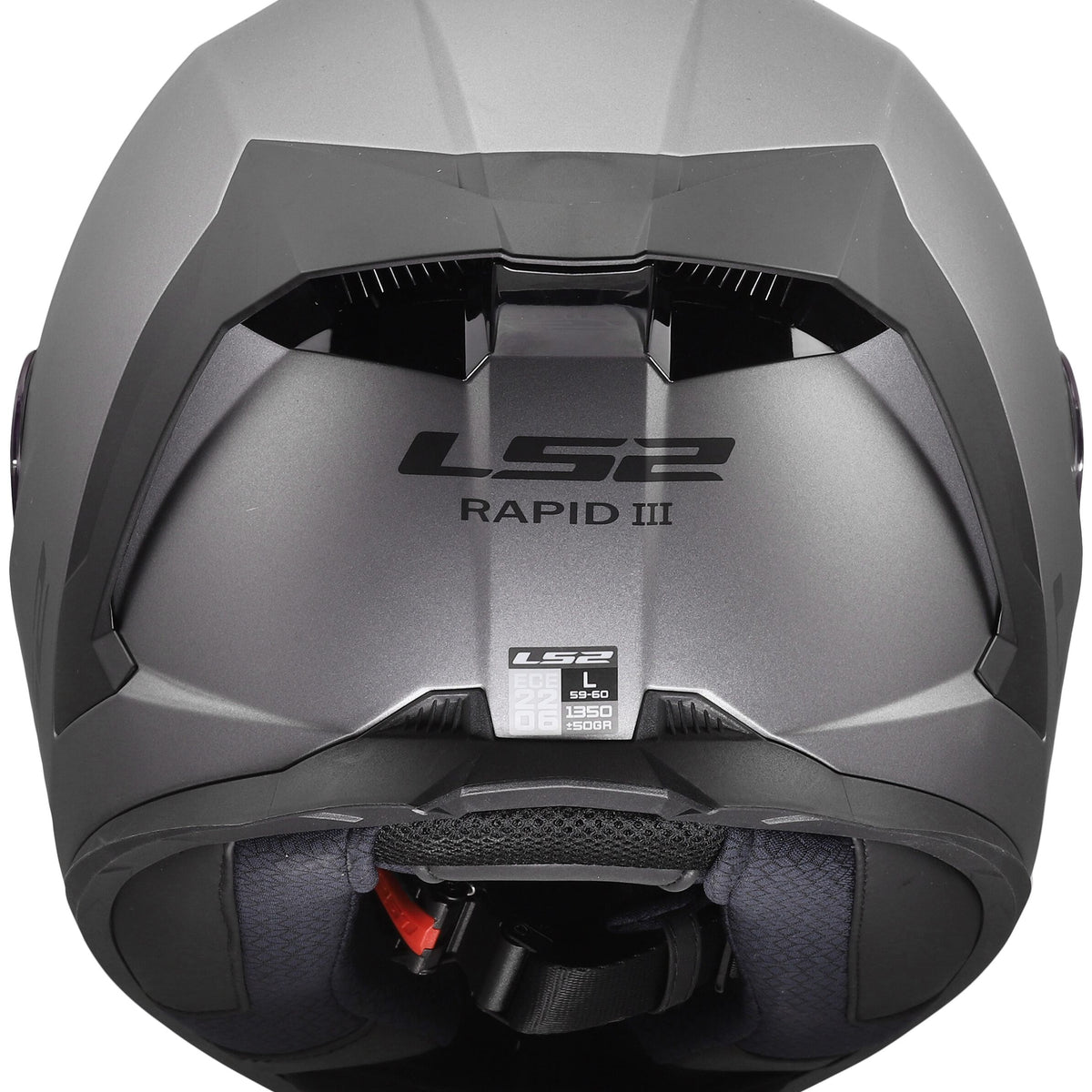 LS2 FF820 Rapid III Solid Titaan Mat Grijs Integraalhelm ECE 22.06 – foto 2