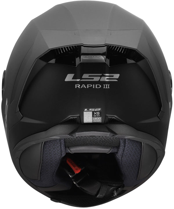 LS2 FF820 Rapid III Solid Mat Zwart Integraalhelm ECE 22.06
